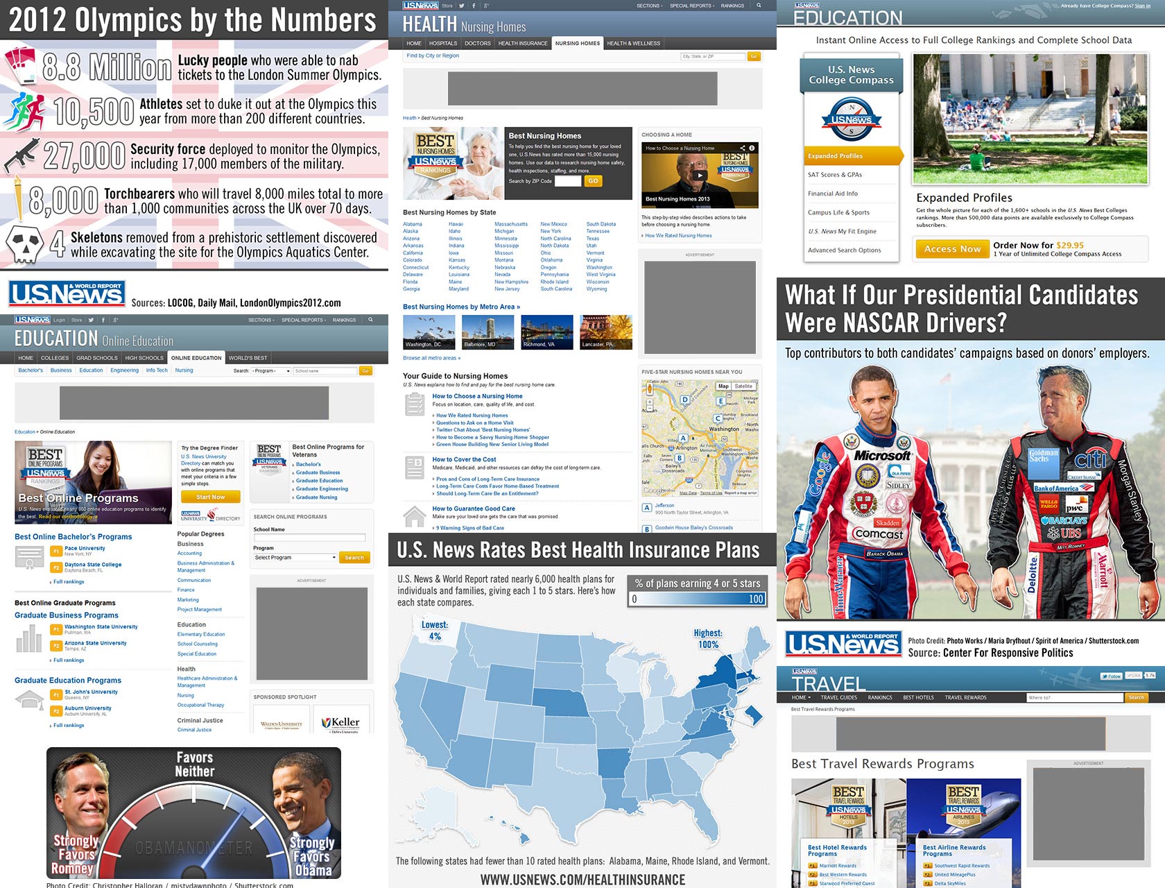 U.S. News design montage